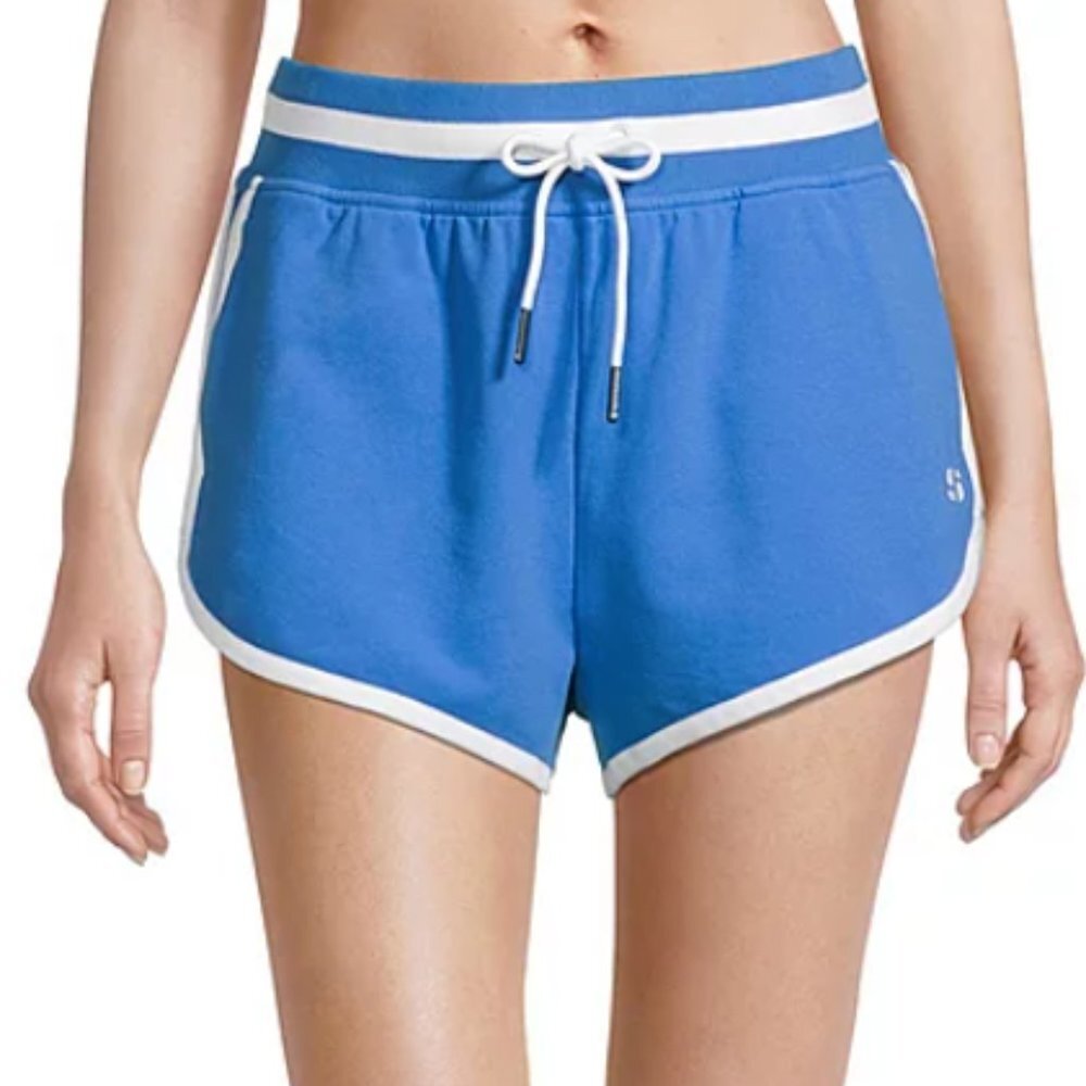 Sports Illustrated Womens Pull-On Short Size L Captivating Blue